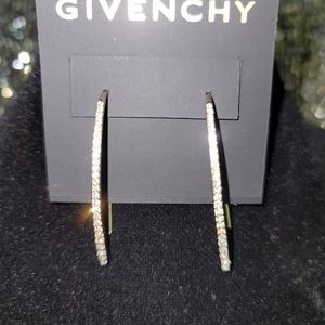 GIVENCHY costume  gold, diamond drop earrings